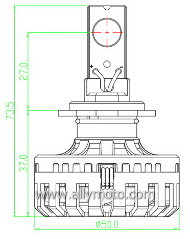 32W LED Headlight A232 H7 32W LED Headlight A232 H7